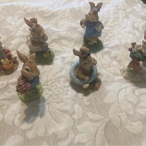 Vintage Bunny Tales exclusive special editions Whimsical Ceramic Bunny Figurines
